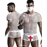 3-delige Heren dokters kostuum van het merk Saresia