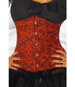 Brocaat Satijn onderborst Korset  (S & M)