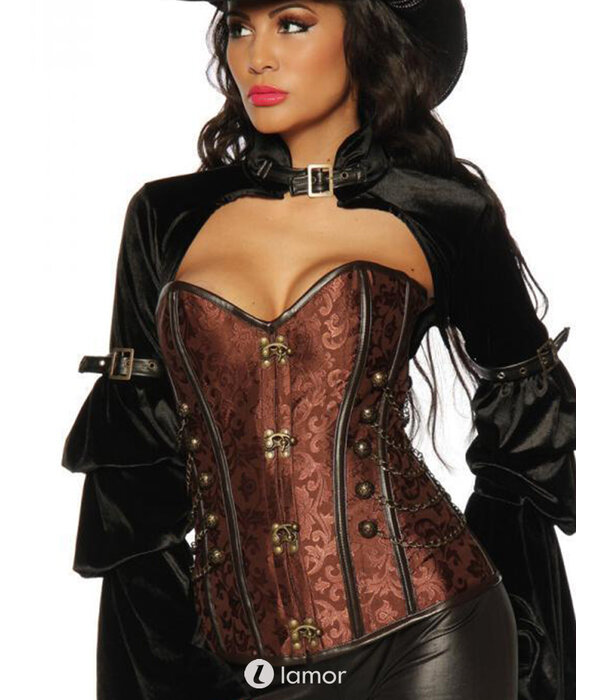 Korset dat gecombineerd kan worden met steampunk of Piraten kostuum