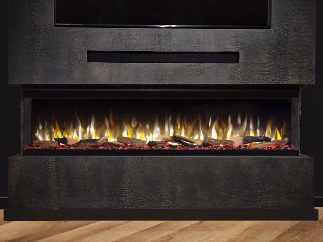 Valerio Fire Valerio Fire Premium 3-zijdige elektrische haard 42 inch - 107cm Valerio Fire Valerio Fire Premium 3-zijdige elektrische haard 42 inch - 107cm