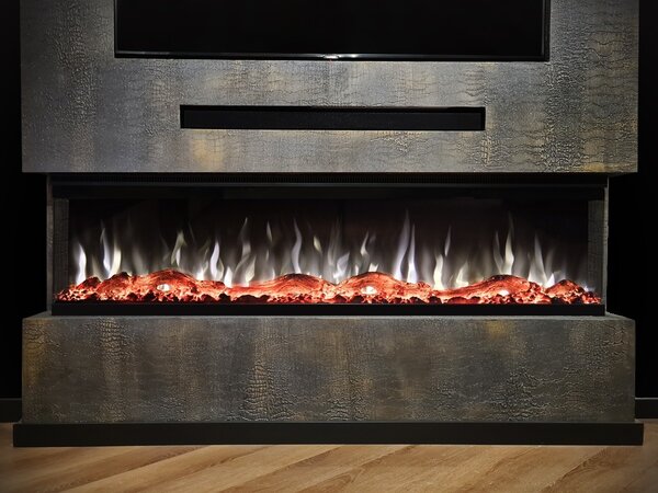 Valerio Fire Valerio Fire PLATINA 3-zijdige elektrische haard   65 inch - 165cm