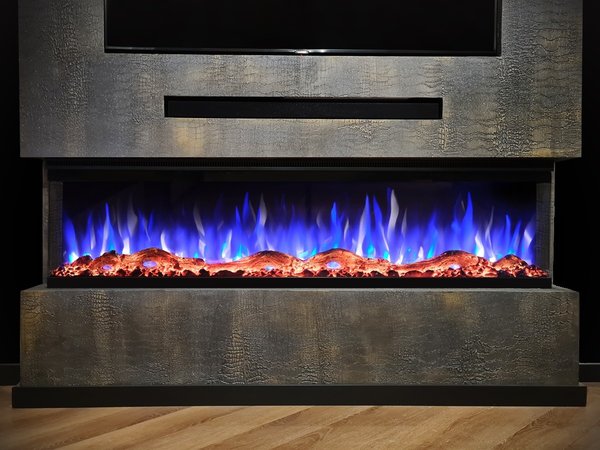 Valerio Fire Valerio Fire PLATINA 3-zijdige elektrische haard   72 inch - 182cm Valerio Fire Valerio Fire PLATINA 3-zijdige elektrische haard   72 inch - 182cm