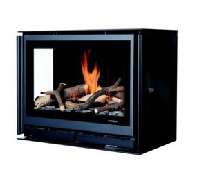 Wanders Fires & Stoves Wanders Square 60 driezijdig inzet gas Wanders Fires & Stoves Wanders Square 60 driezijdig inzet gas