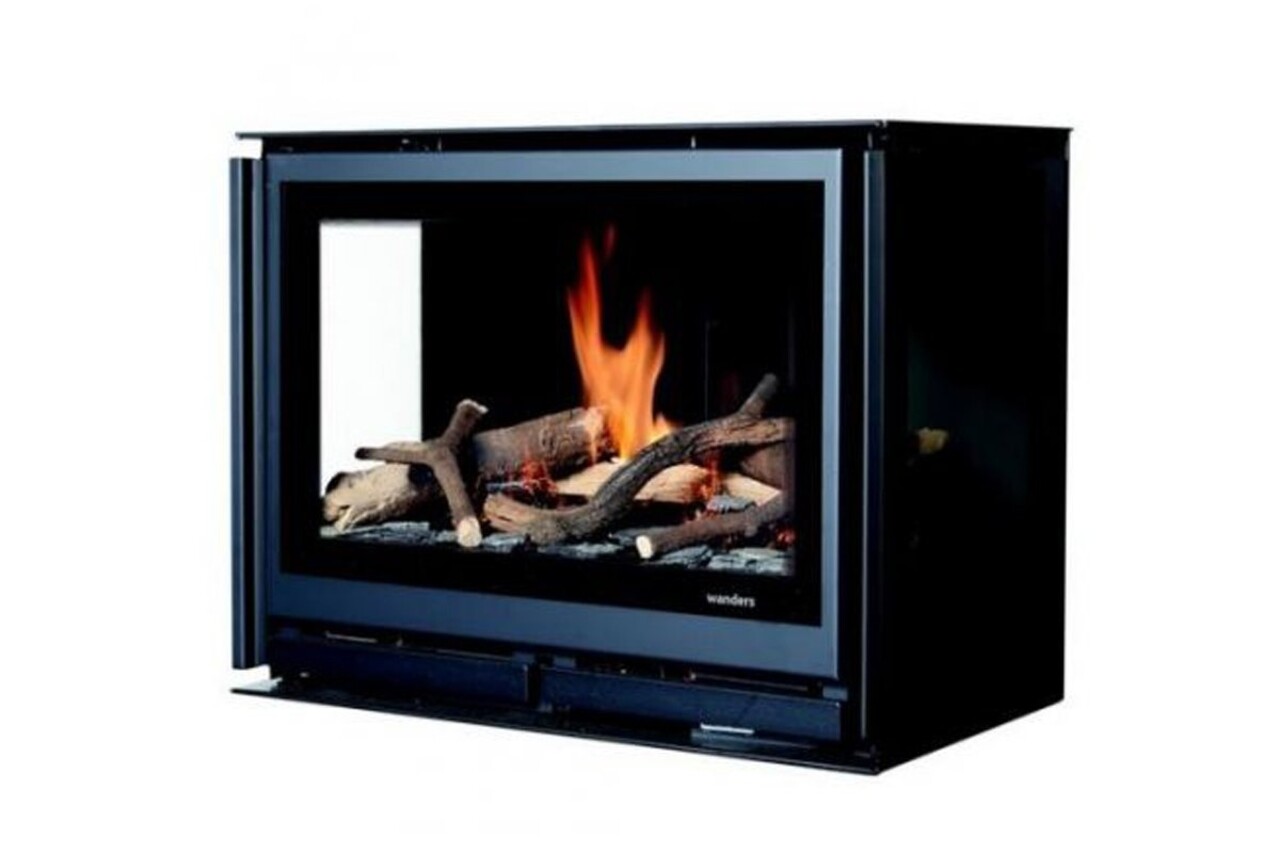 Wanders Fires & Stoves Wanders Square 60 driezijdig inzet gas