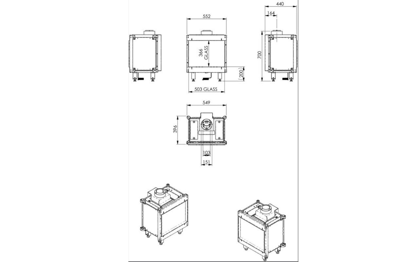 Wanders Fires & Stoves Wanders Danta 500 front