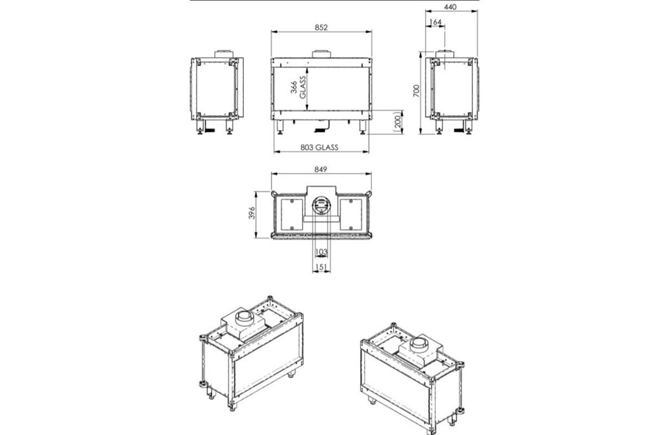 Wanders Fires & Stoves Wanders Danta 800 front