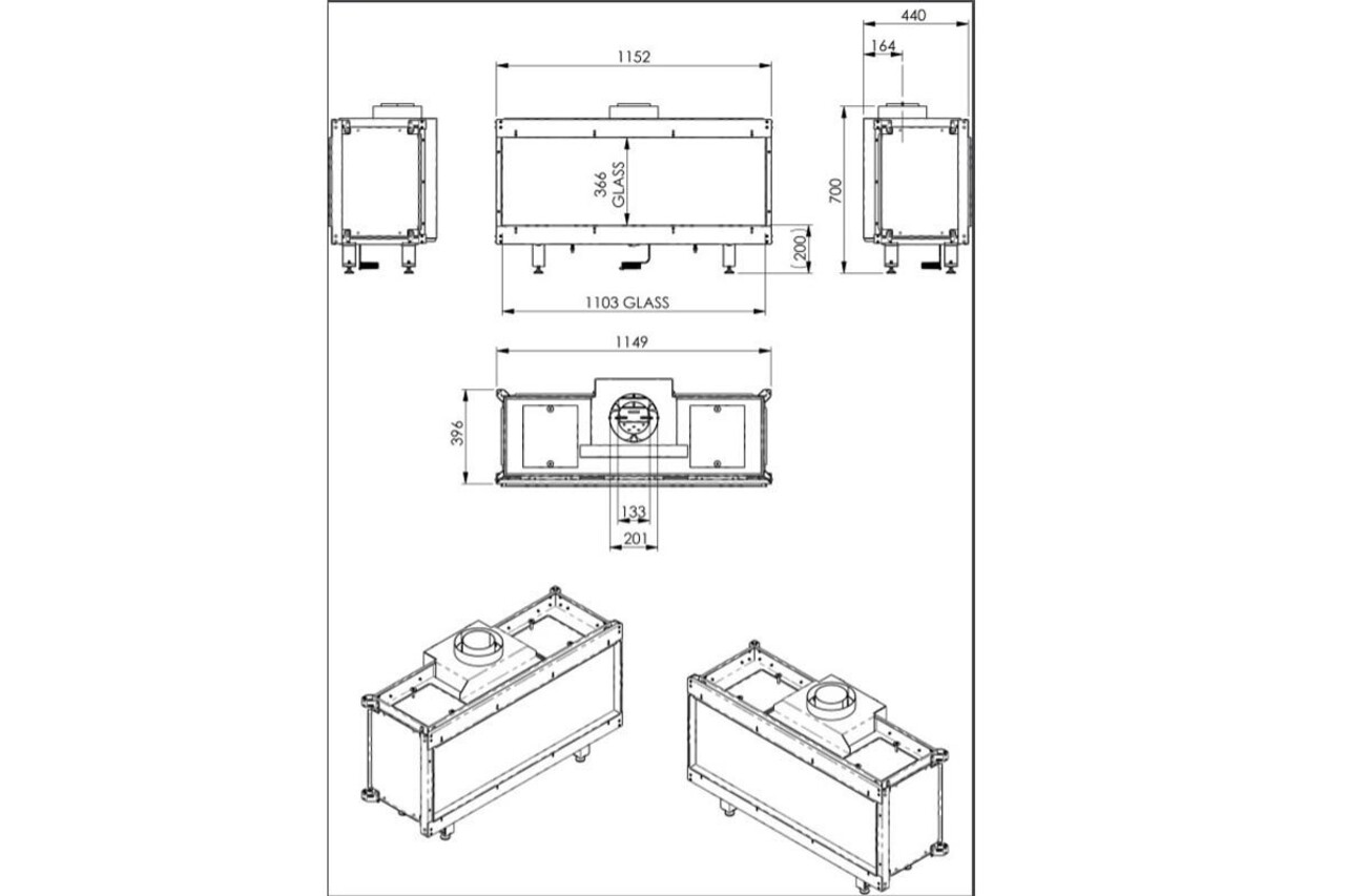 Wanders Fires & Stoves Wanders Danta 1100 front Wanders Fires & Stoves Wanders Danta 1100 front