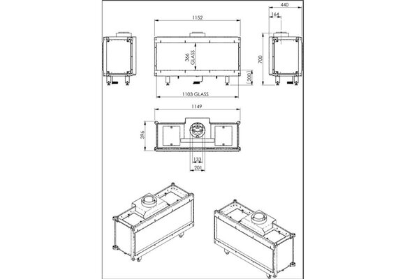 Wanders Fires & Stoves Wanders Danta 1100 front Wanders Fires & Stoves Wanders Danta 1100 front