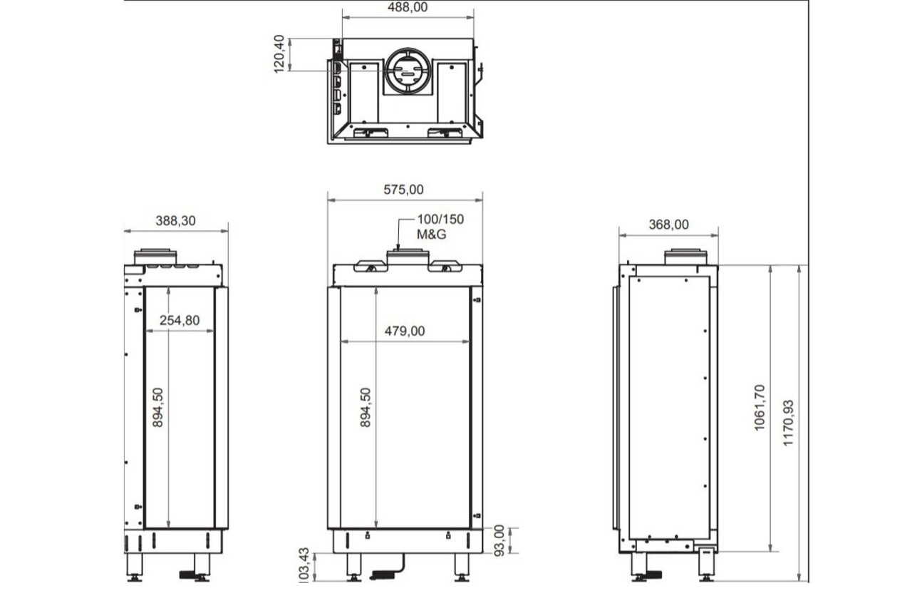 Wanders Fires & Stoves Wanders Lenga 500 hoek