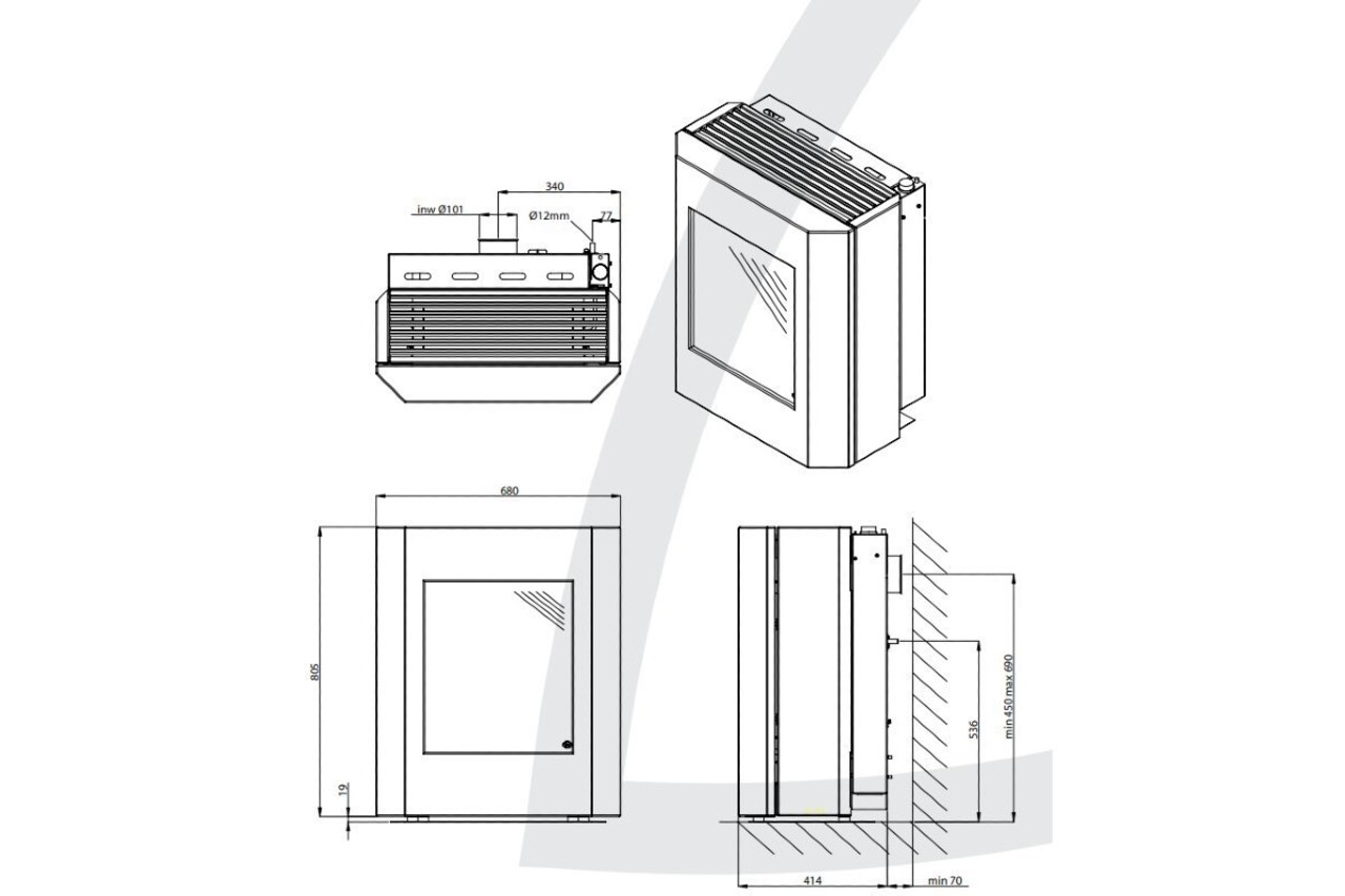 Dru DRU Basso gaskachel