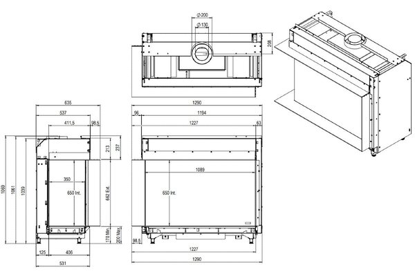 Faber Faber Matrix 1050/650 II Hoek Faber Faber Matrix 1050/650 II Hoek