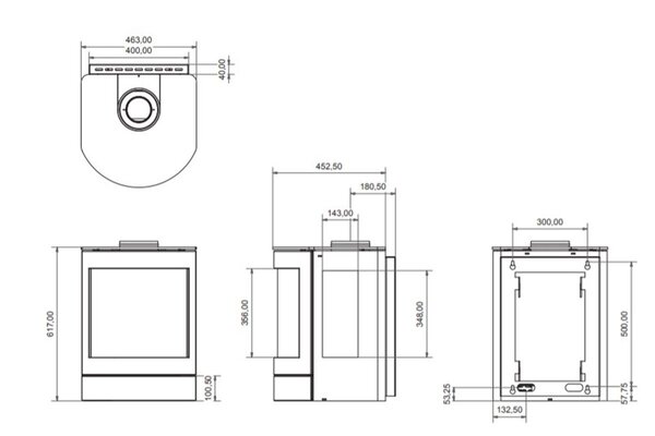 Wanders Fires & Stoves Wanders Balsa Wall