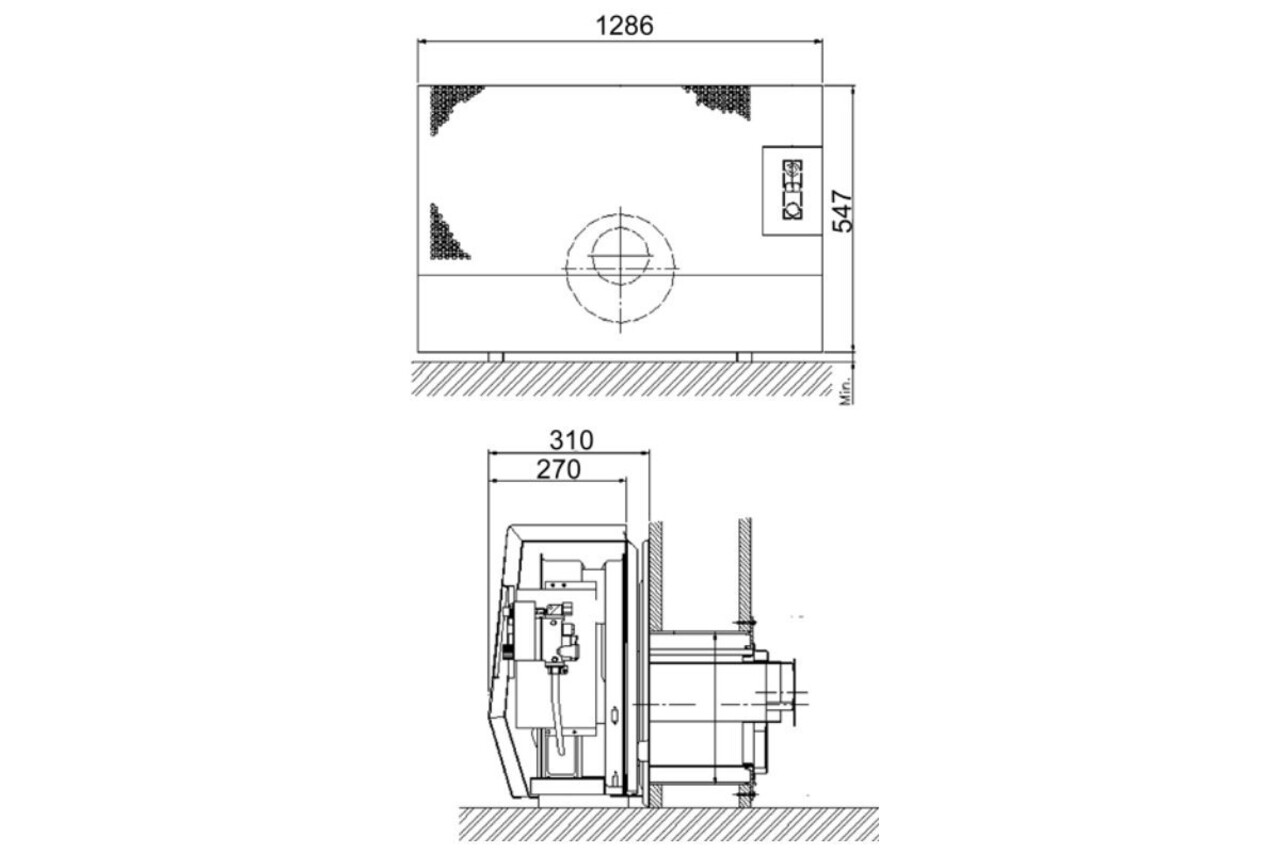 Dru DRU Art  8 gevelkachel excl. muurdoorvoer