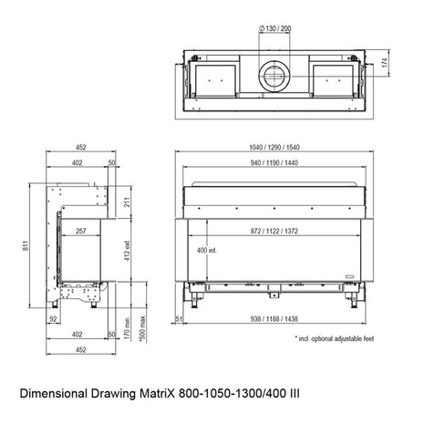Faber Faber MatriX 1300/400 III Driezijdig