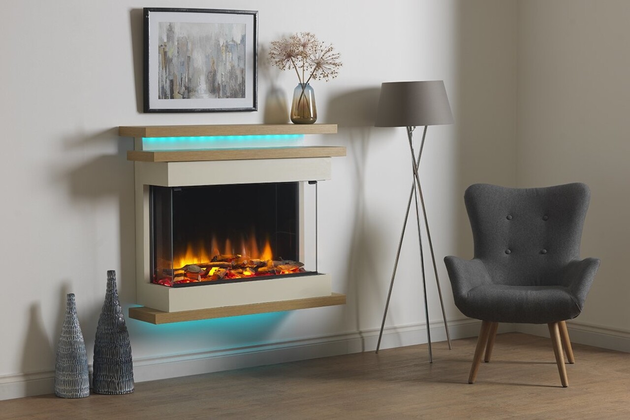 Charlton & Jenrick Charlton & Jenrick Polaris   840mm Elektrische Haard 3/S