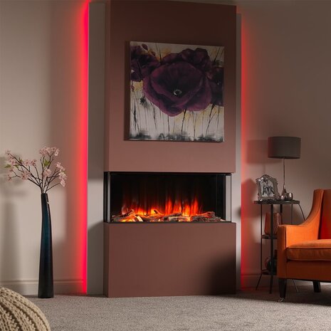 Charlton & Jenrick Charlton & Jenrick Polaris 1000mm Elektrische Haard 3/S