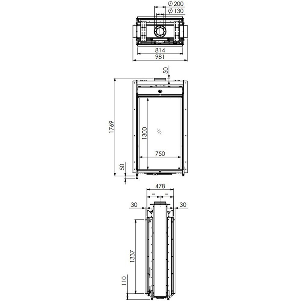 Dru DRU Maestro 75 Tall Eco Wave tunnel gashaard