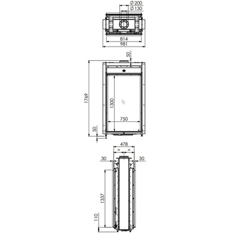 Dru DRU Maestro 75 Tall Eco Wave tunnel gashaard