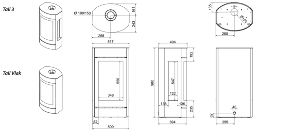 Wanders Fires & Stoves Wanders Tali 3 Vlak gaskachel Wanders Fires & Stoves Wanders Tali 3 Vlak gaskachel