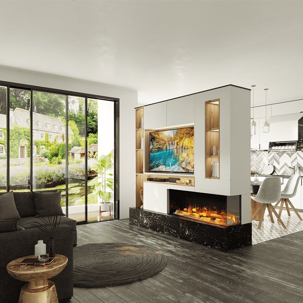 Charlton & Jenrick Charlton & Jenrick 4D Ecoflame i-1250e Deep Smart App Corner