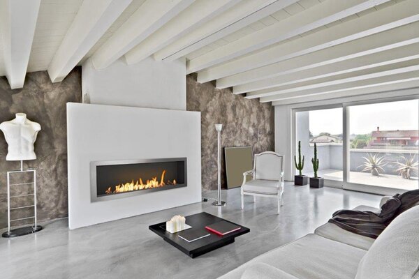 Icon Fires Icon Fires Slimline Firebox 1650 met Slimline 1400 Brander