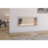 Icon Fires Icon Fires Double Sided Slimline Firebox 1100 met Slimline 800 Brander