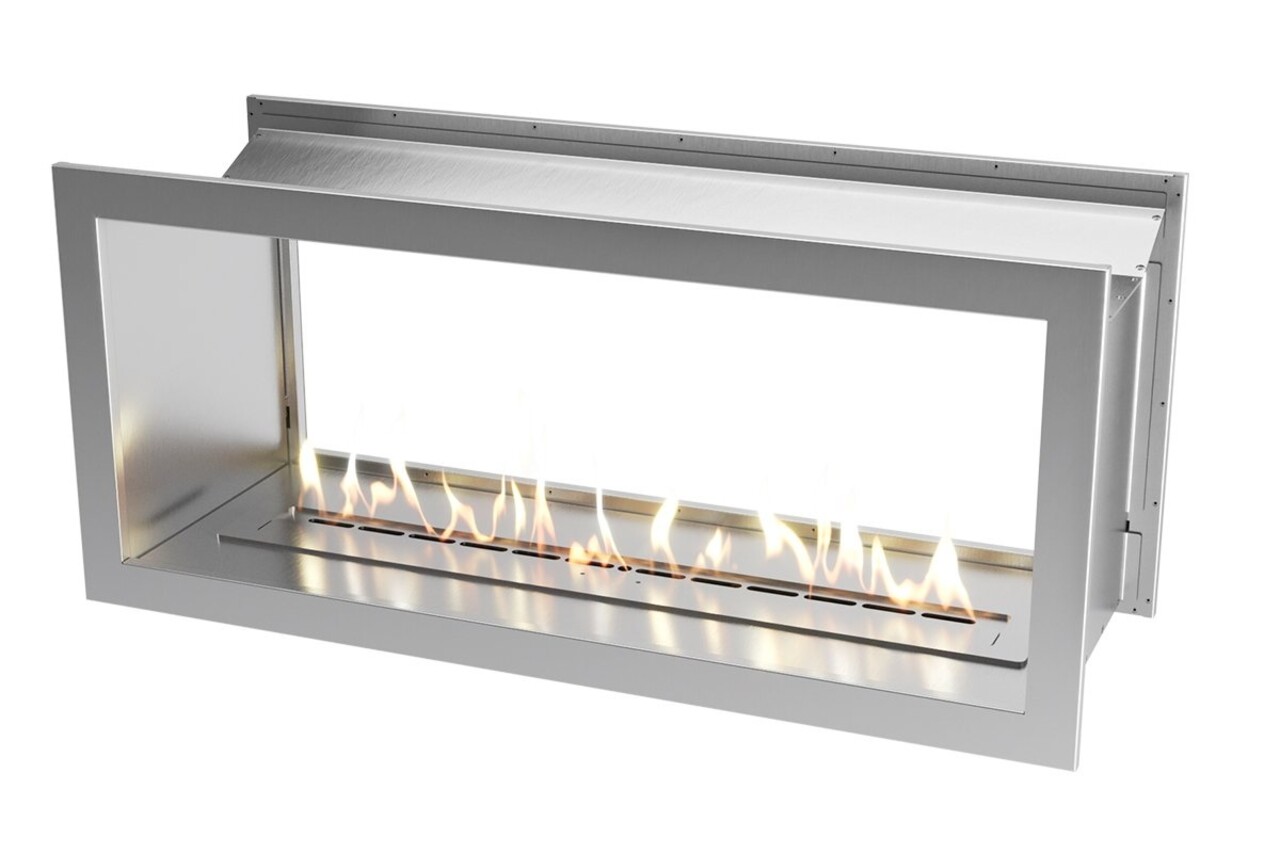 Icon Fires Icon Fires Double Sided Slimline Firebox 1350 met Slimline 1100 Brander