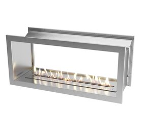 Icon Fires Icon Fires Double Sided Slimline Firebox 1350 met Slimline 1100 Brander Icon Fires Icon Fires Double Sided Slimline Firebox 1350 met Slimline 1100 Brander