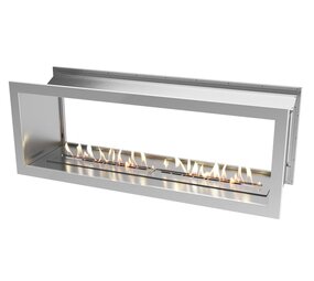 Icon Fires Icon Fires Double Sided Slimline Firebox 1650 met Slimline 1400 Brander Icon Fires Icon Fires Double Sided Slimline Firebox 1650 met Slimline 1400 Brander