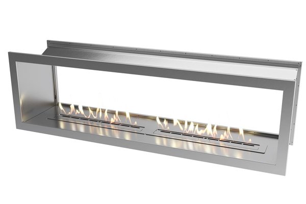 Icon Fires Icon Fires Double Sided Slimline Firebox 2000 met 2x Slimline 800 Brander