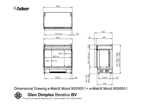Faber Faber e-MatriX Mood 800/500 I Front Faber Faber e-MatriX Mood 800/500 I Front