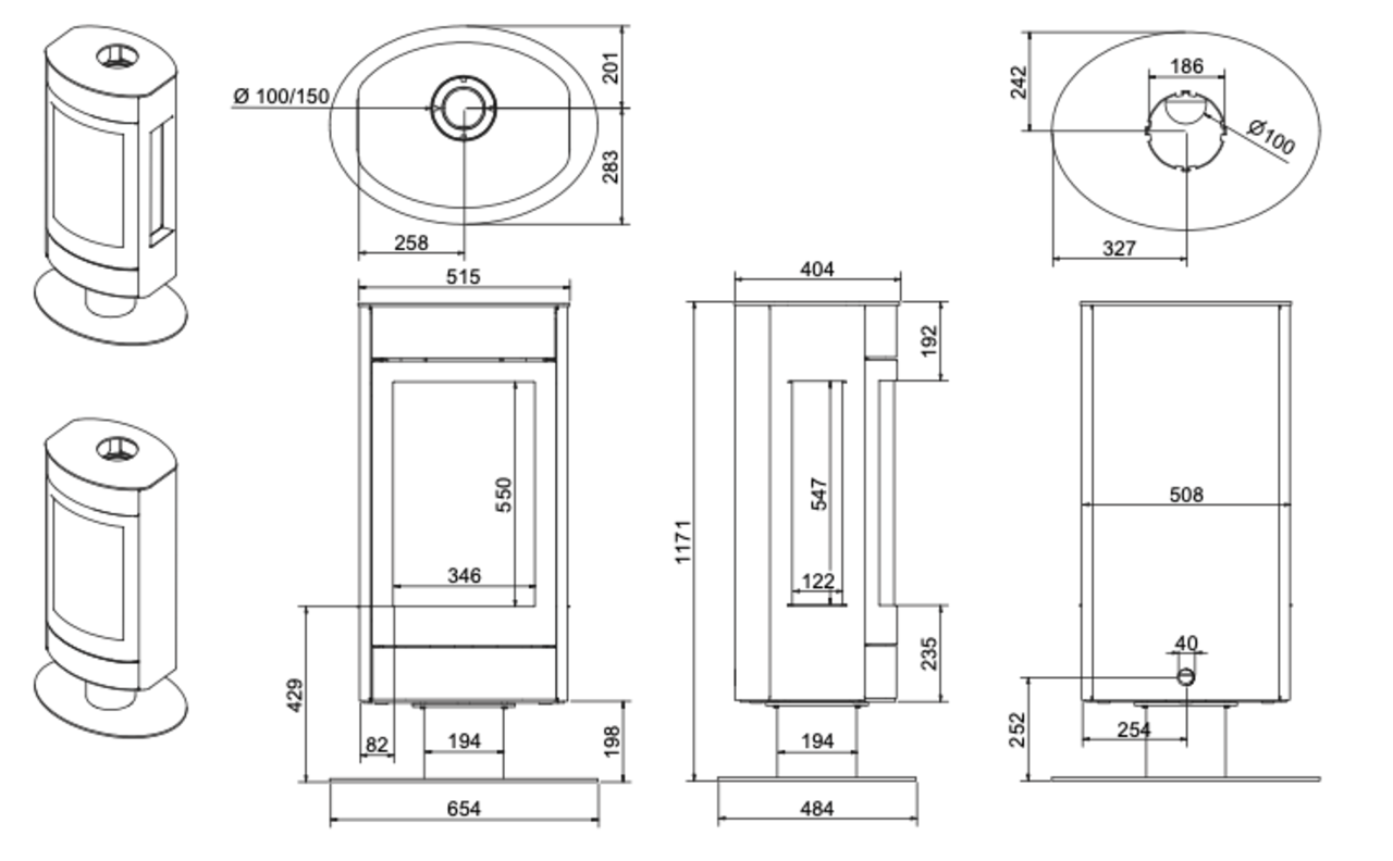 Wanders Fires & Stoves Wanders Tali 3F gaskachel