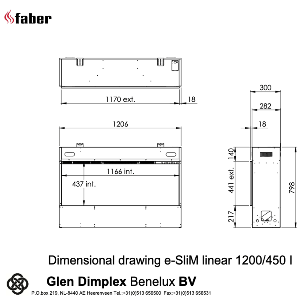 Faber Faber e-Slim Linear 1200/450 l