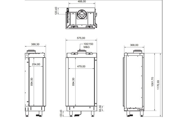 Wanders Fires & Stoves Wanders Lenga 500 hoek