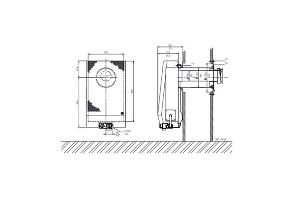 Dru DRU Art 2 gevelkachel excl. muurdoorvoer