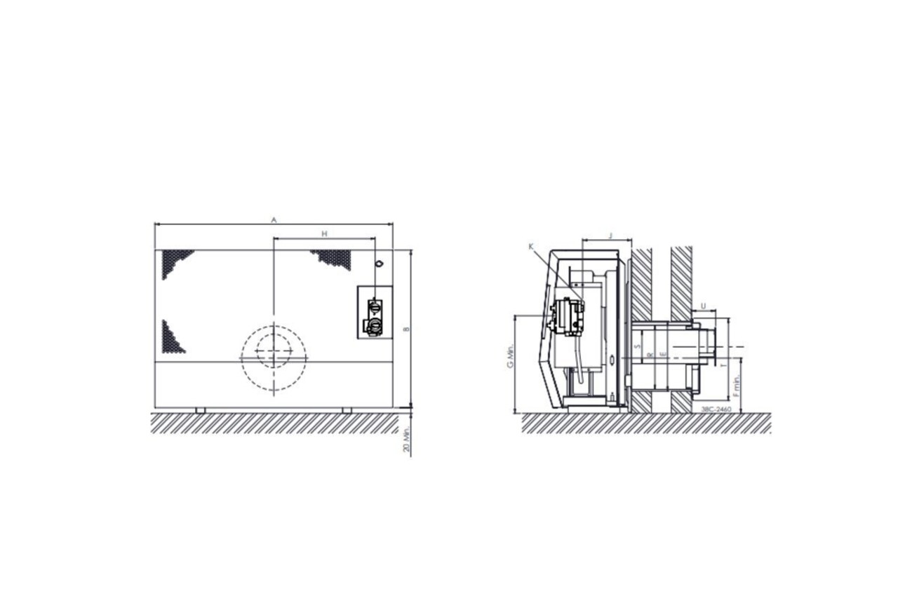 Dru DRU Art 10 gevelkachel excl. muurdoorvoer