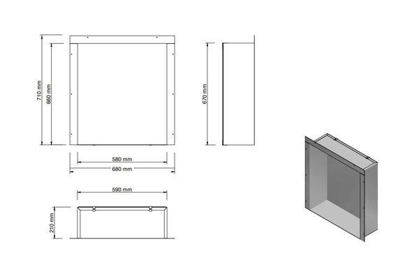 Xaralyn Xaralyn Bio-Ethanol haard | inbouw unit L