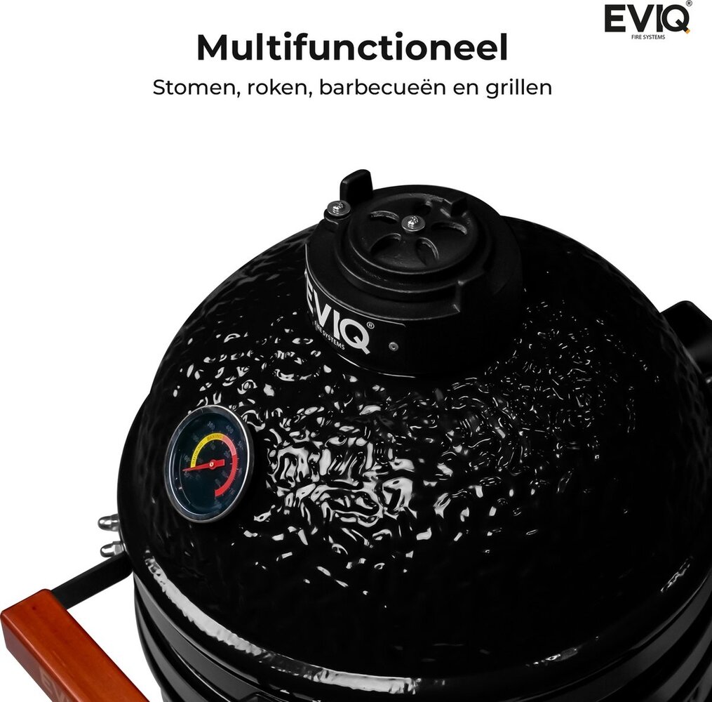 EVIQ EVIQ - BBQ - Kamado - 13" - Grillmaster - Houtskoolbarbecue – Keramisch