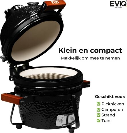 EVIQ EVIQ - BBQ - Kamado - 13" - Grillmaster - Houtskoolbarbecue – Keramisch