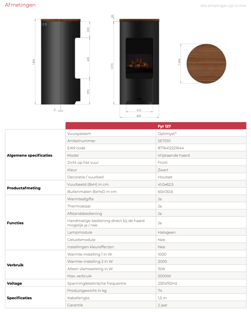 Dimplex Dimplex Fyr 127