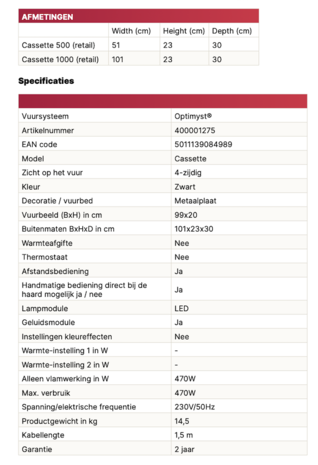 Dimplex Dimplex Opti-myst Cassette 1000 PROJECTS elektrische haard Dimplex Dimplex Opti-myst Cassette 1000 PROJECTS elektrische haard
