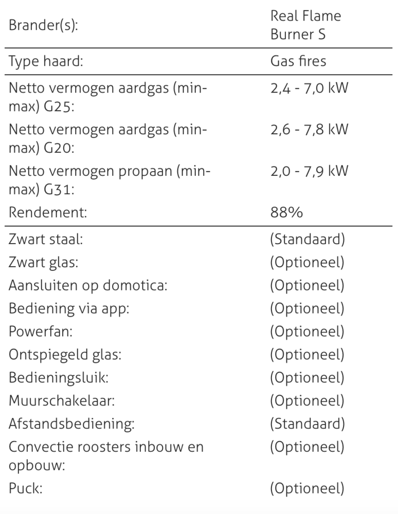 Element4 Element4 Cupido 70 realflame burner Element4 Element4 Cupido 70 realflame burner