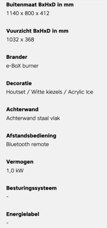 Faber Faber e-BoX 1000/450 Doorkijkhaard Faber Faber e-BoX 1000/450 Doorkijkhaard