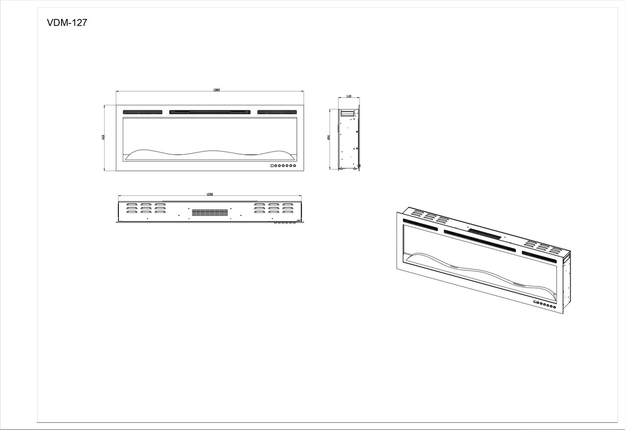 Valerio Fire Valerio Fire DIAMOND elektrische sfeerhaard 50 inch - 128cm