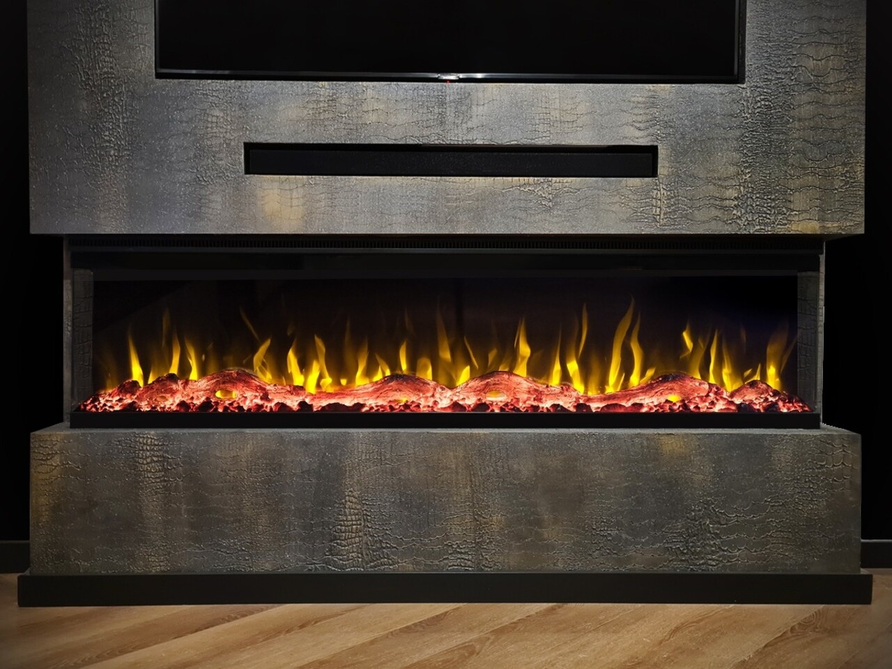 Valerio Fire Valerio Fire PLATINA 3-zijdige elektrische haard 128 cm