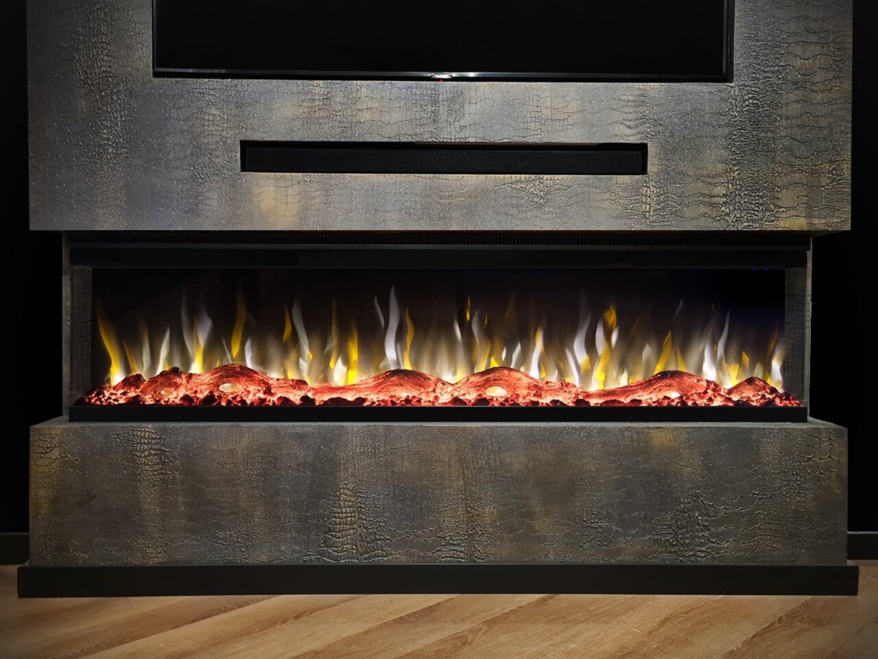 Valerio Fire Valerio Fire PLATINA 3-zijdige elektrische haard 128 cm