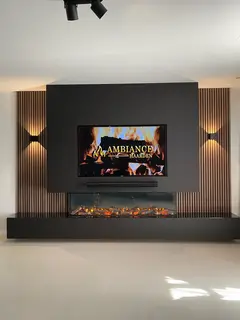 Cinewall met hout
