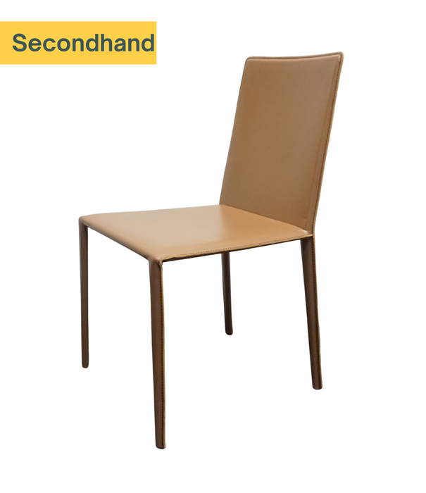 Arper Arper Norma Design Stuhl  | Leder | Braun