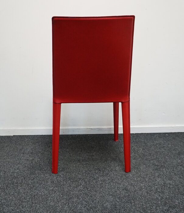 Arper Arper Norma Design Stuhl  | Leder | Rot