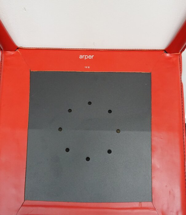 Arper Arper Norma Design Stuhl  | Leder | Rot